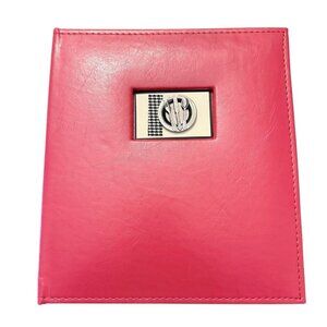 C.R. Gibson Red Recipe Card Binder Book with 20 Slots For Recipe Card